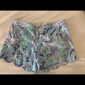 Lilly Pulitzer The Buttercup Scalloped Shorts 8